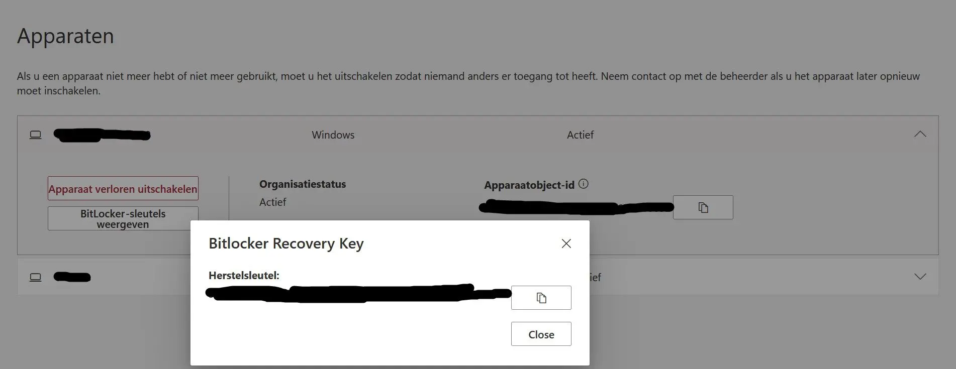 clé bitlocker microsoft
