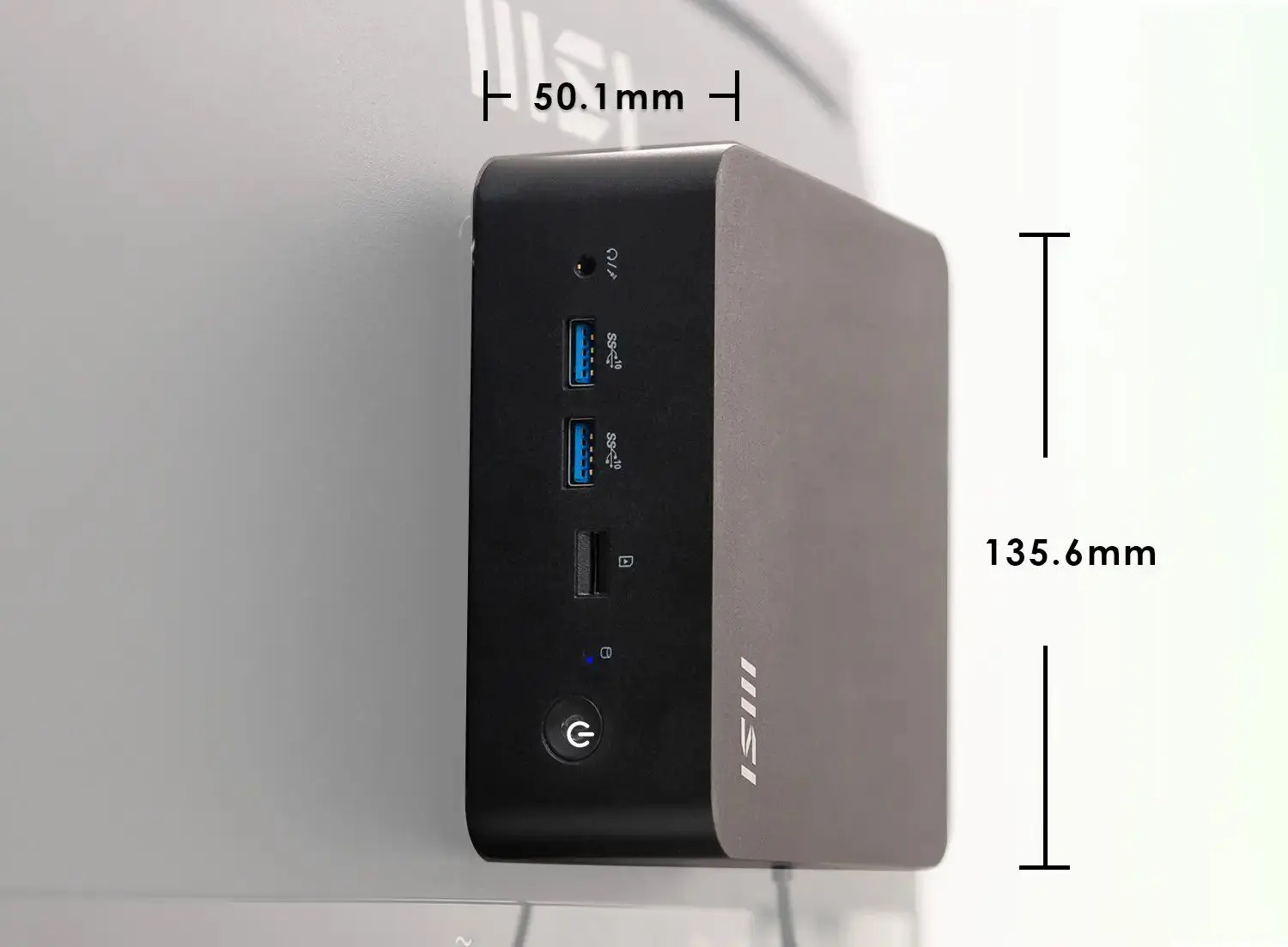 Écran arrière du MSI Cubi