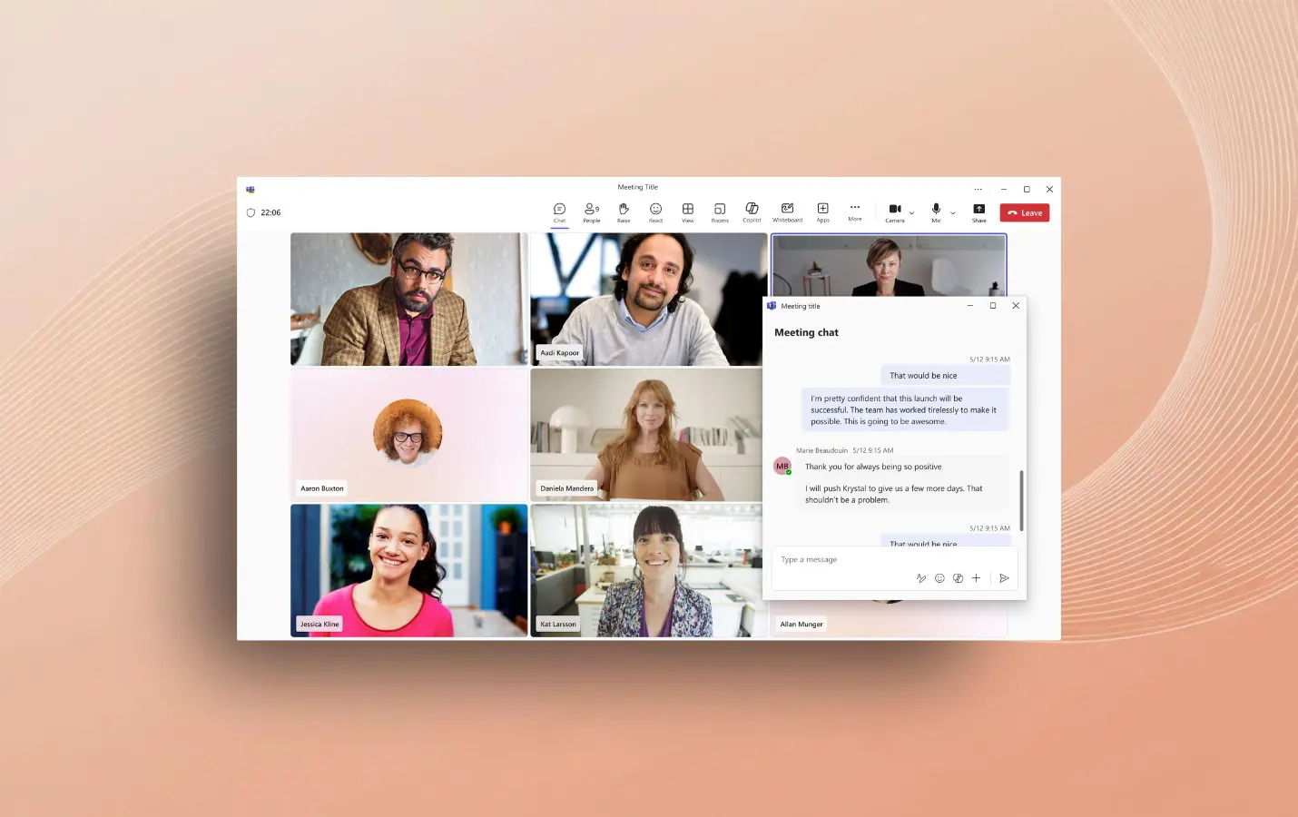 Microsoft ajoute des fenêtres contextuelles Chat, Notes et Copilot à Teams Meeting