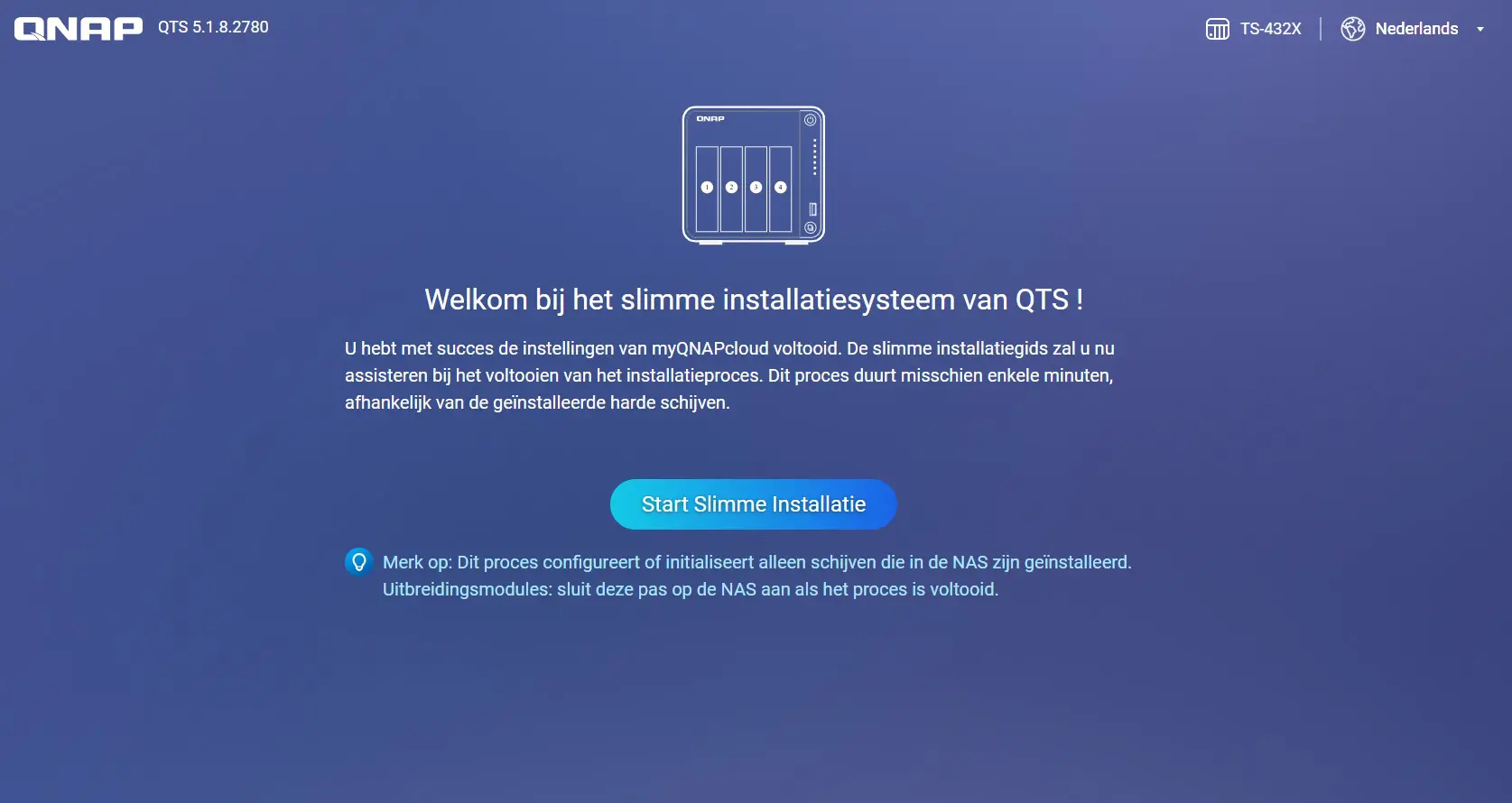 Installation de Qnap QTS