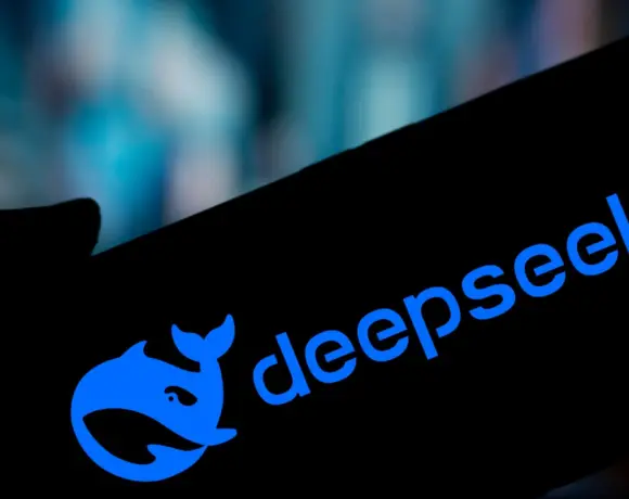 Logo DeepSeek smartphone