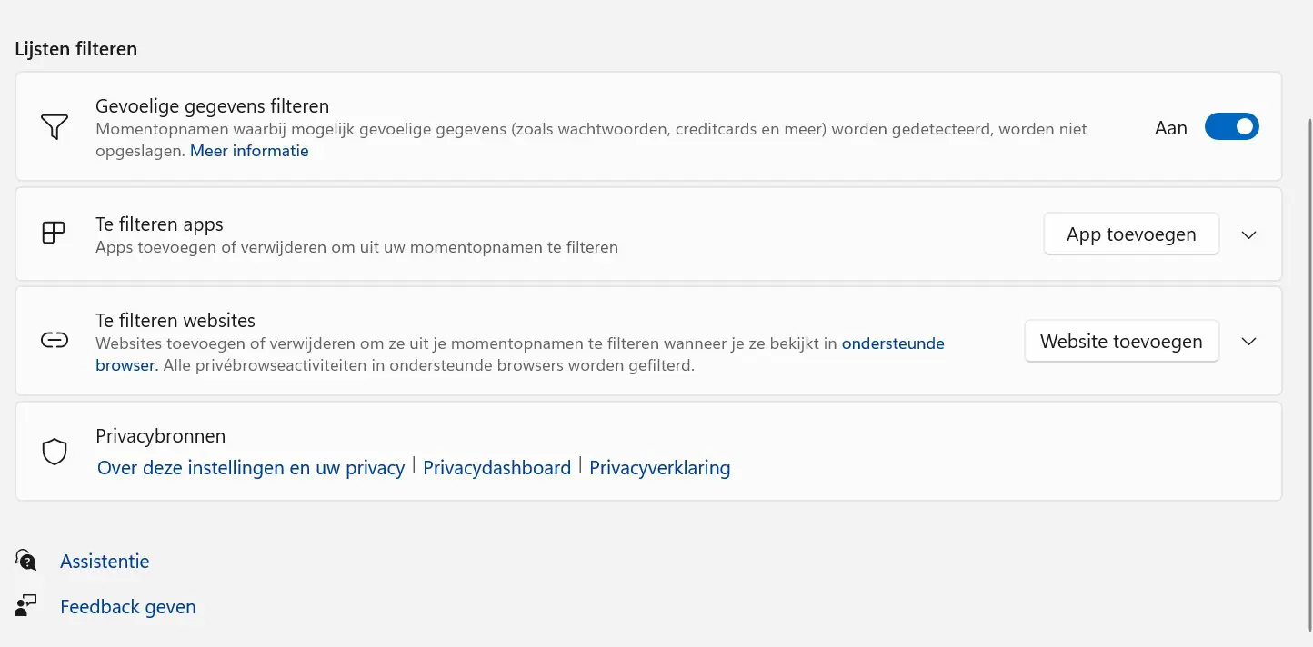 Filtrage Recall Filtrage de Recall