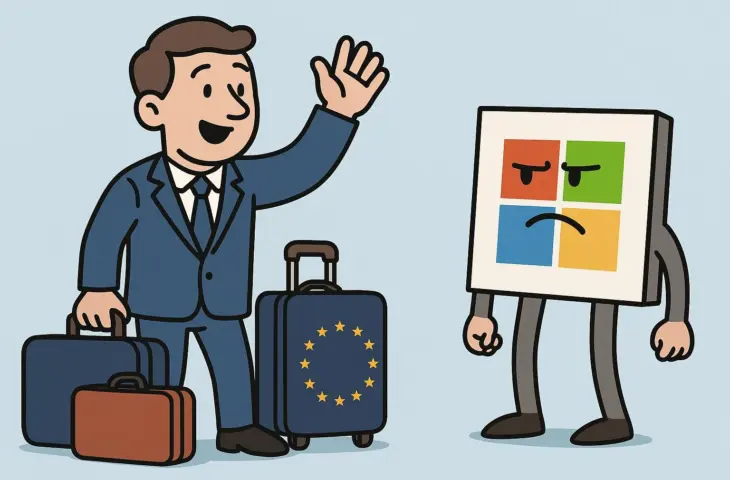 l'ue envisage de quitter microsoft