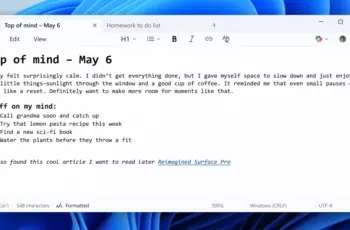 Le Bloc-notes Windows bénéficiera prochainement de la mise en forme du texte