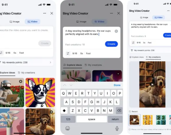 Bing lance un outil d&rsquo;IA gratuit pour créer des vidéos à partir de texte