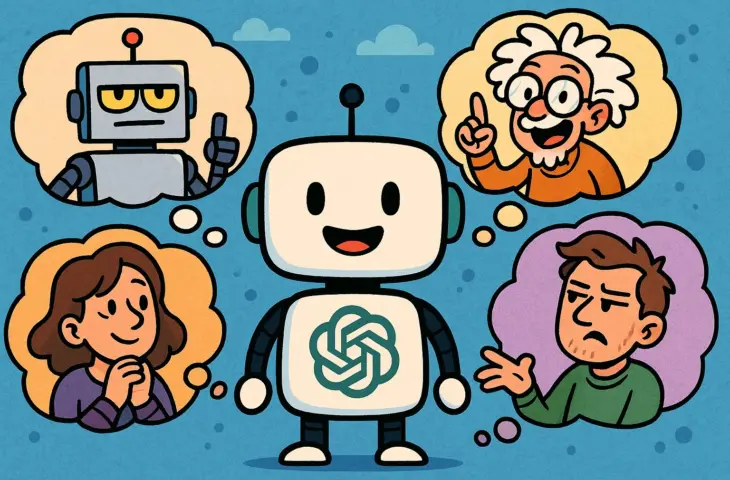 ChatGPT adopte des personnalités : du cynique au robot