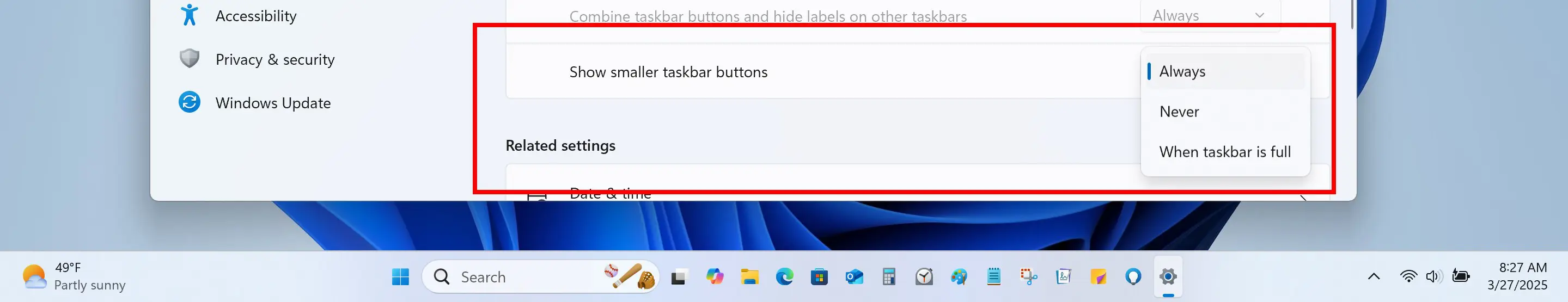 barre des tâches windows 11 barre des tâches windows 11