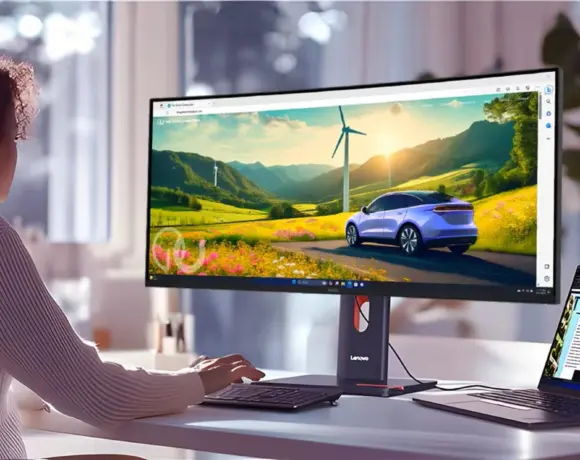 Lenovo ThinkVision P34WD-40 testé : écran large pour professionnels