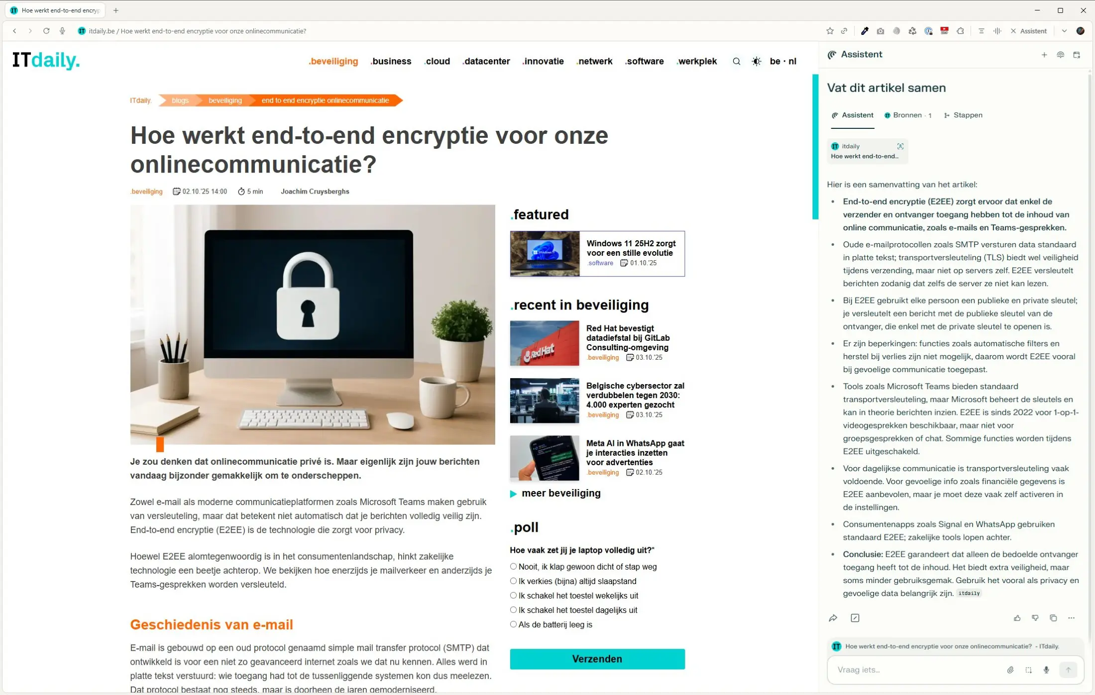 comet-itdaily-ai-samenvatting Résumé IA par Perplexity Comet
