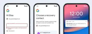 Compte Google - contact de récupération