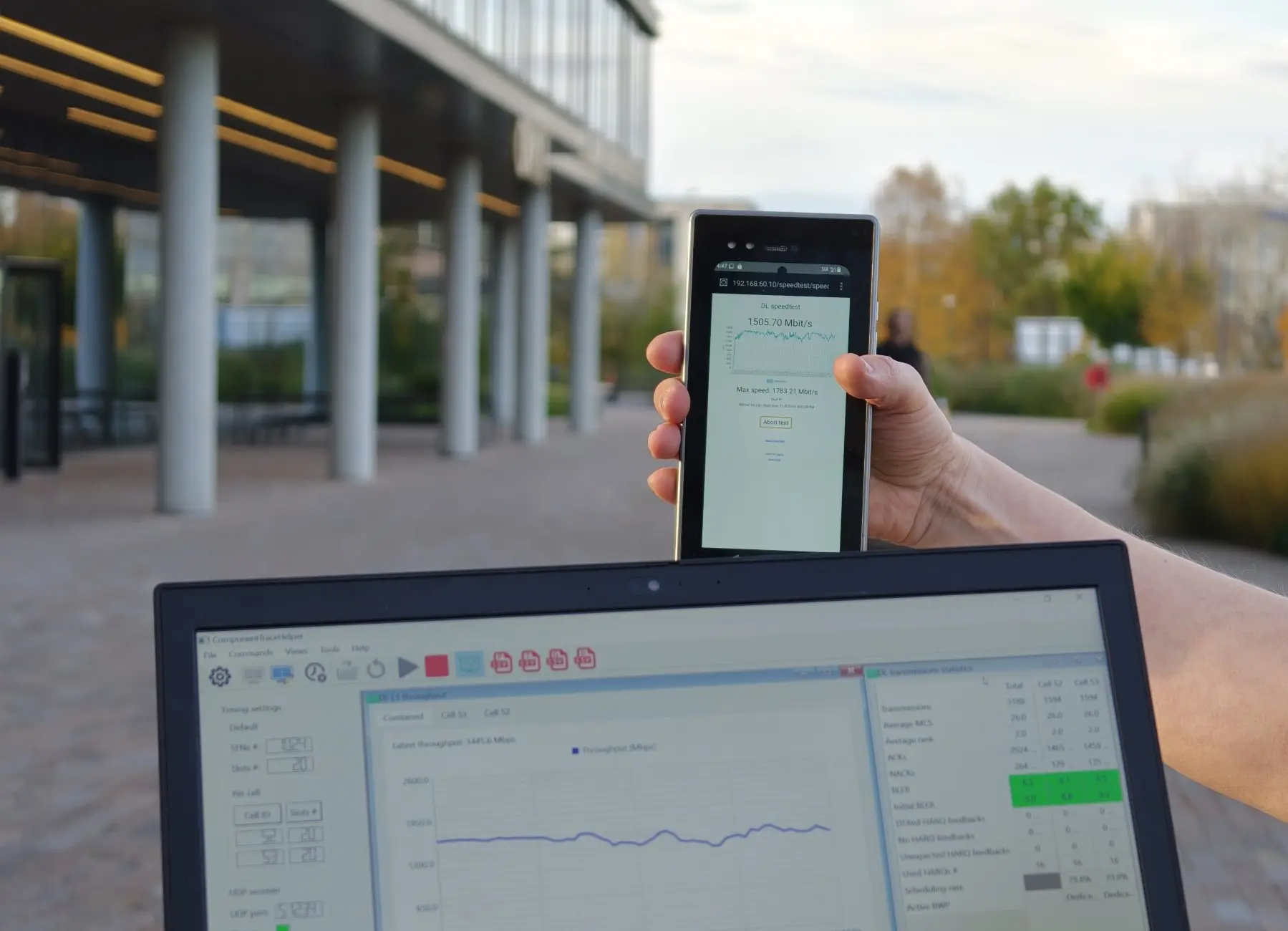 Test en ligne de vue 6 GHz