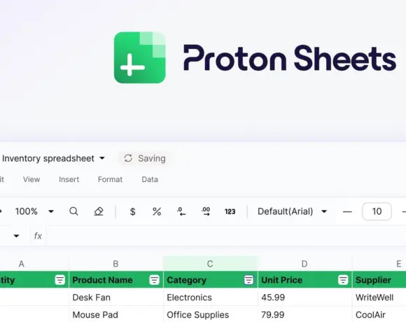 Proton lance Proton Sheets : une alternative chiffrée à Google Sheets et Excel
