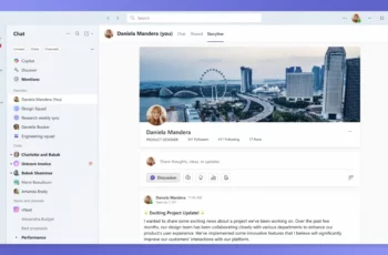 Microsoft Teams se dote d’un flux Storyline et d’un bouton de suivi