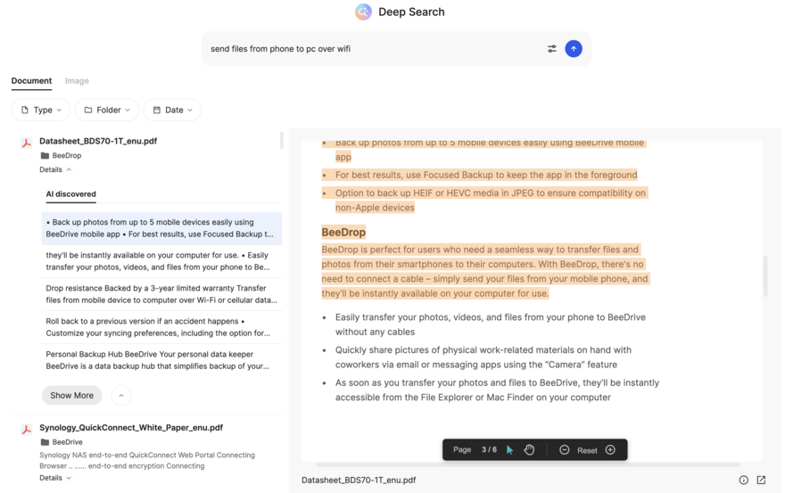 Synology-AI-Deep-Search-BeeDrive-2