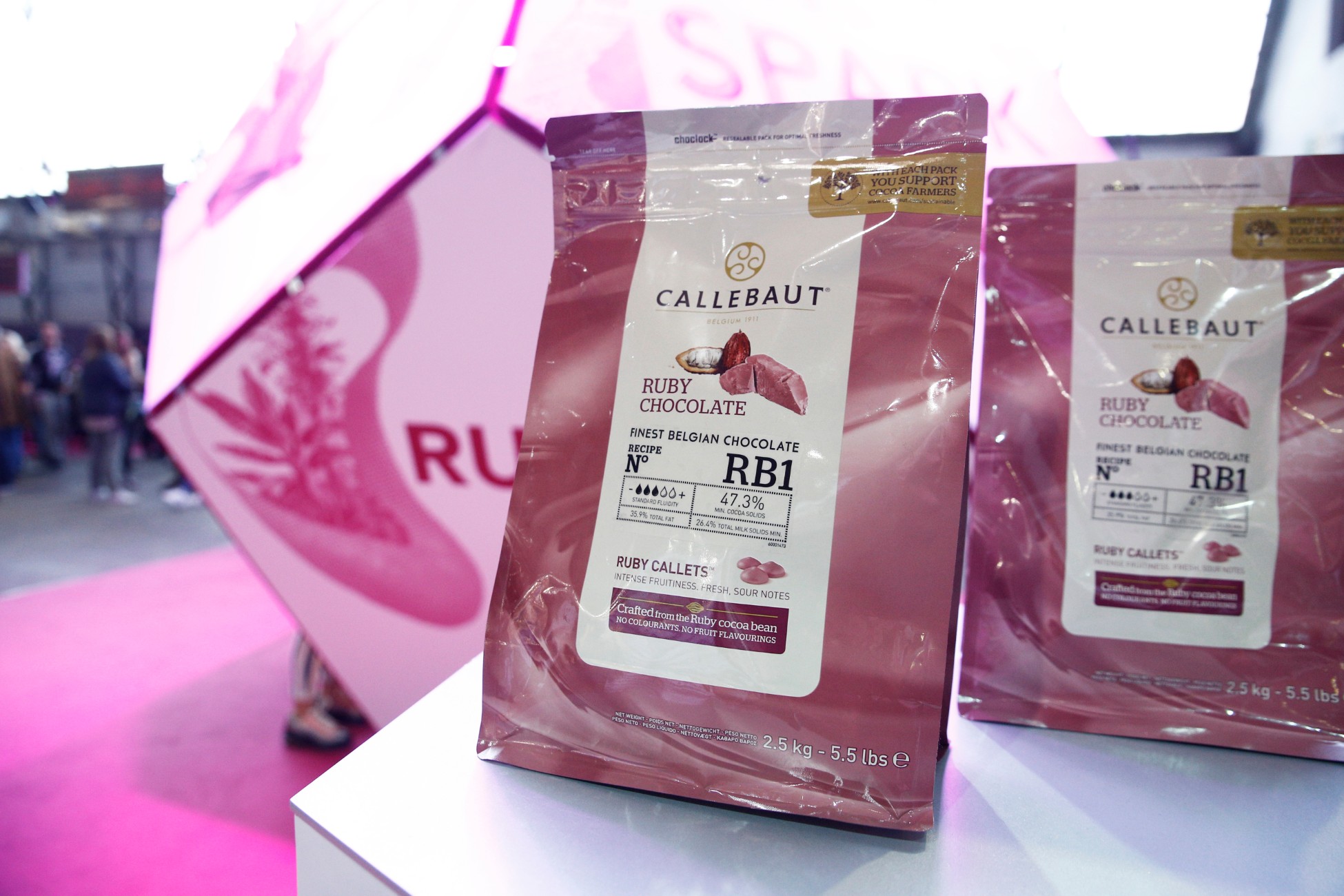 Ruby,Chocolate,Made,From,Ruby,Cocoa,Bean,In,Chocolate,Expo